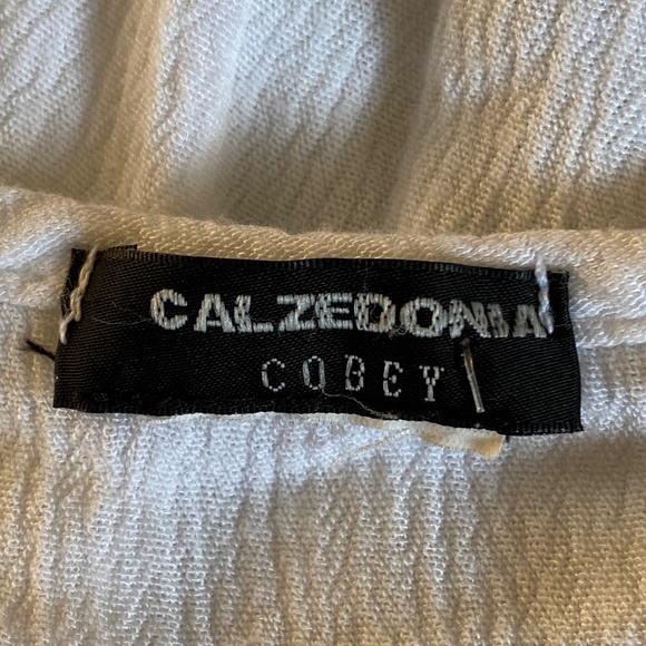 Calzedonia Cobey I White Romper I Lace-Up + Pom Pom Fringe - Picture 3 of 16